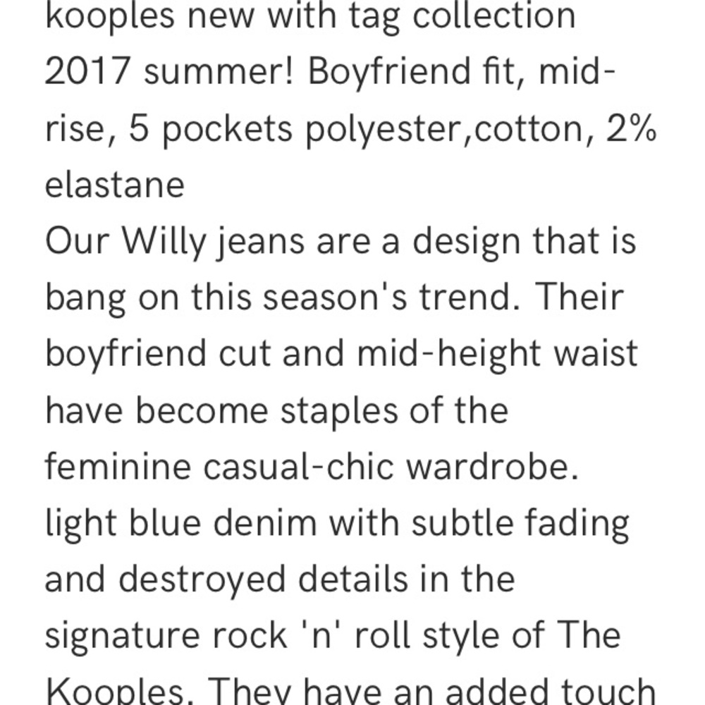 The Kooples jean Willy denim washed sold out! - Picture 4 of 4